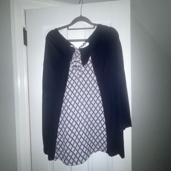 LOFT Size Large EUC Twofer Tie-Back Sweater - Picture 2 of 3